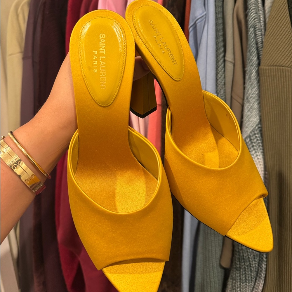 Saint Laurent Vibrant Yellow Heels